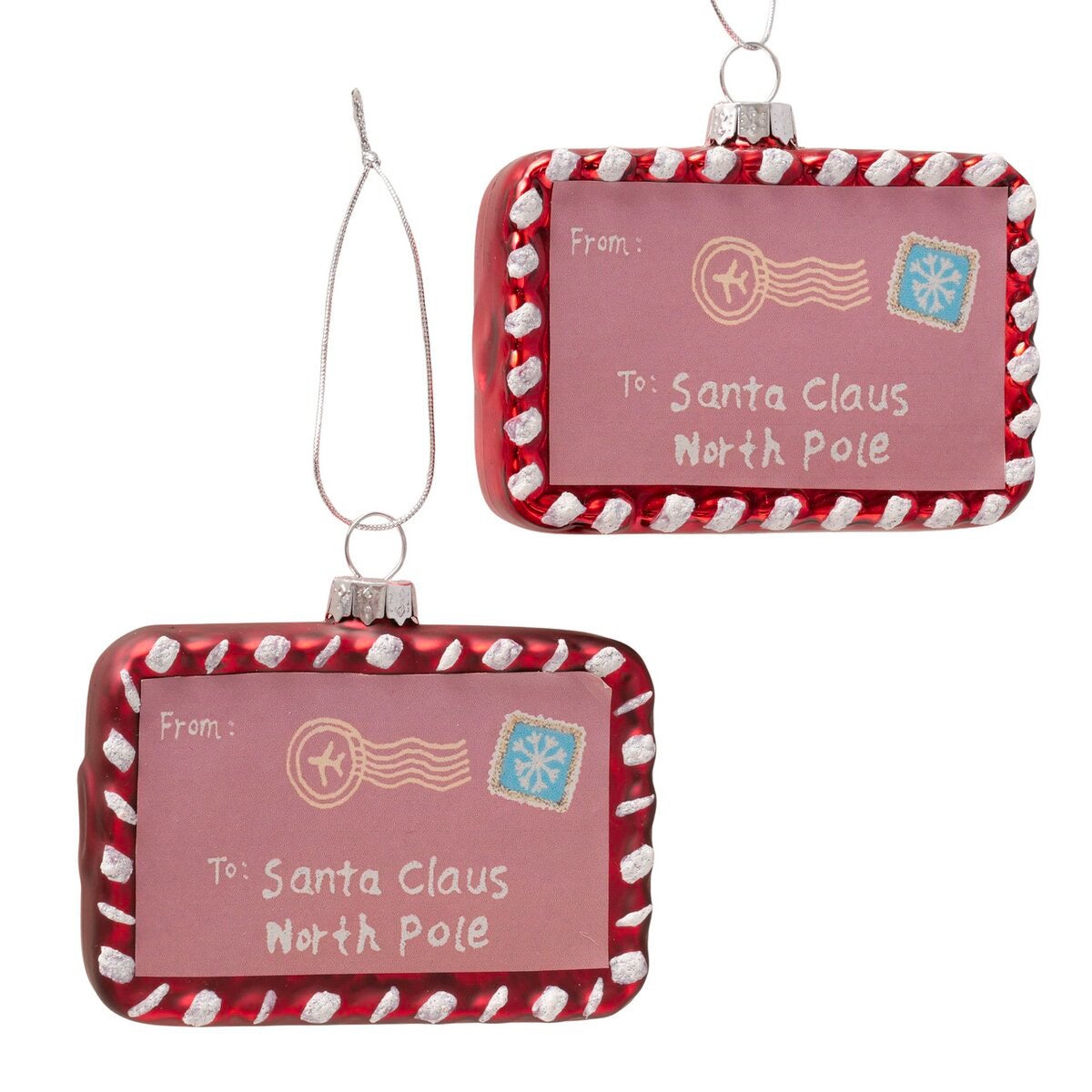 Hanger brief Santa 9x6cm Hanger brief Santa 9x6cm
