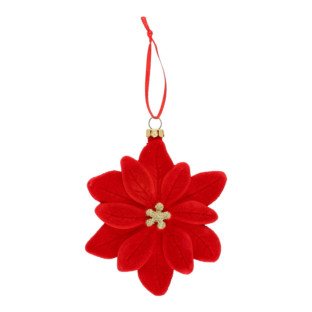 Hanger poinsetta rood 11 x 14 cm Hanger poinsetta rood 11 x 14 cm