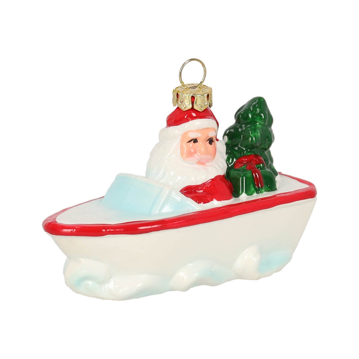 Hanger kerstman in bad 10 x 6 cm Hanger kerstman in bad 10 x 6 cm