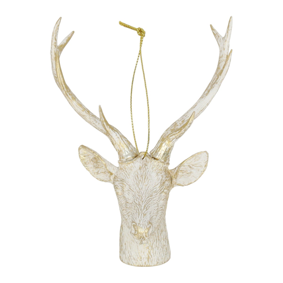 Hanger rendierkop goud 9 x 14 cm Hanger rendierkop goud 9 x 14 cm