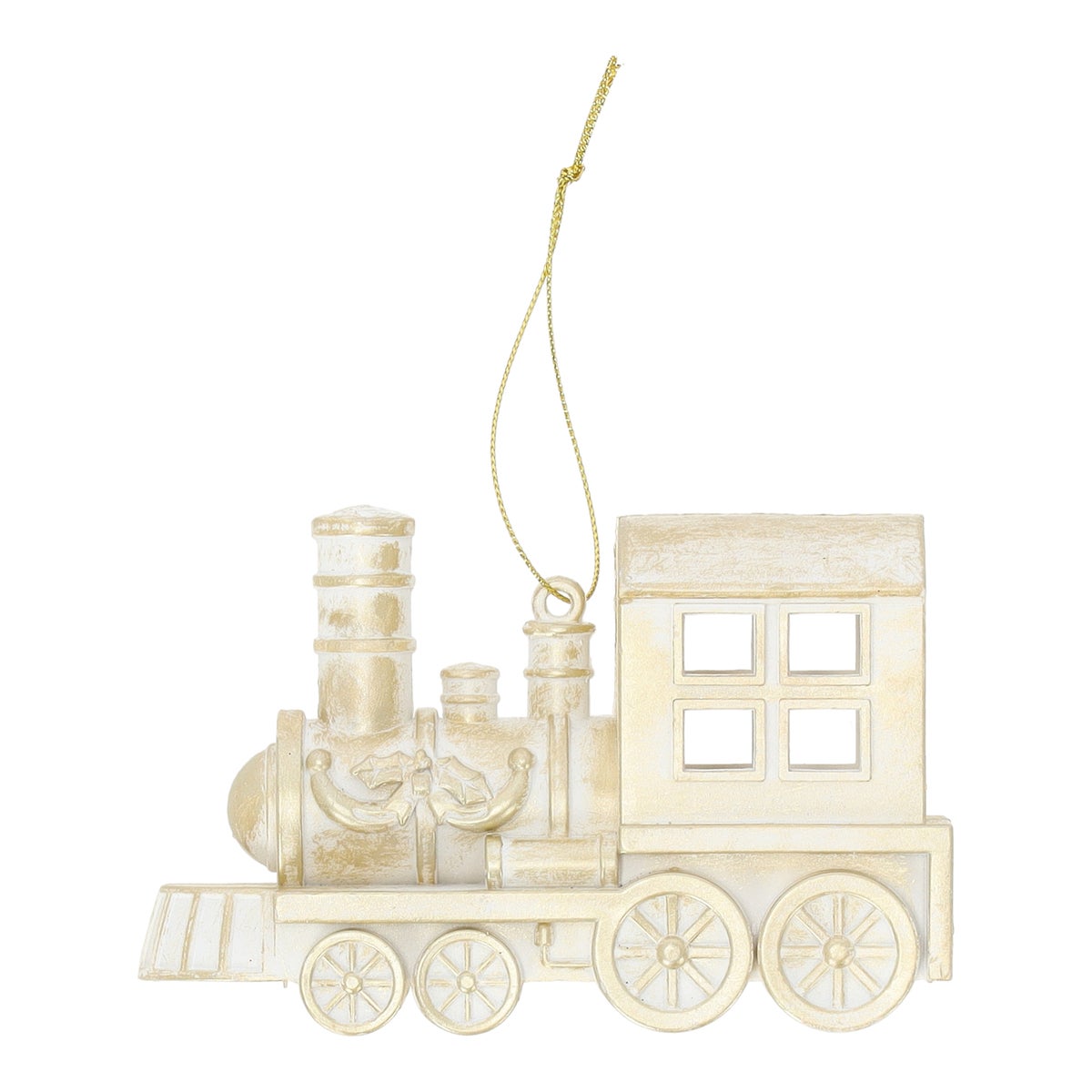 Hanger trein champagne 12 x 8 cm Hanger trein champagne 12 x 8 cm