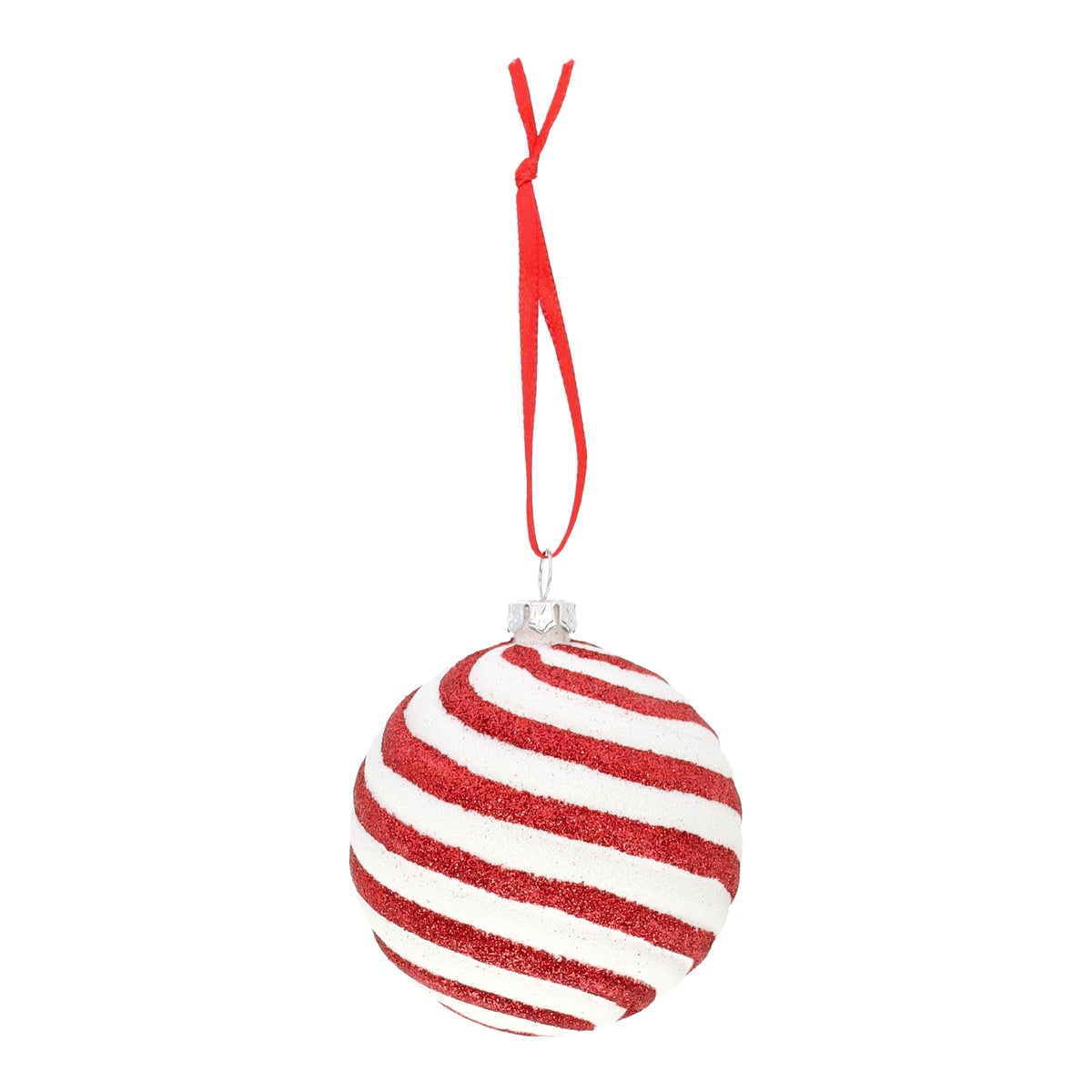 Hanger bal snoep rood 8 cm Hanger bal snoep rood 8 cm