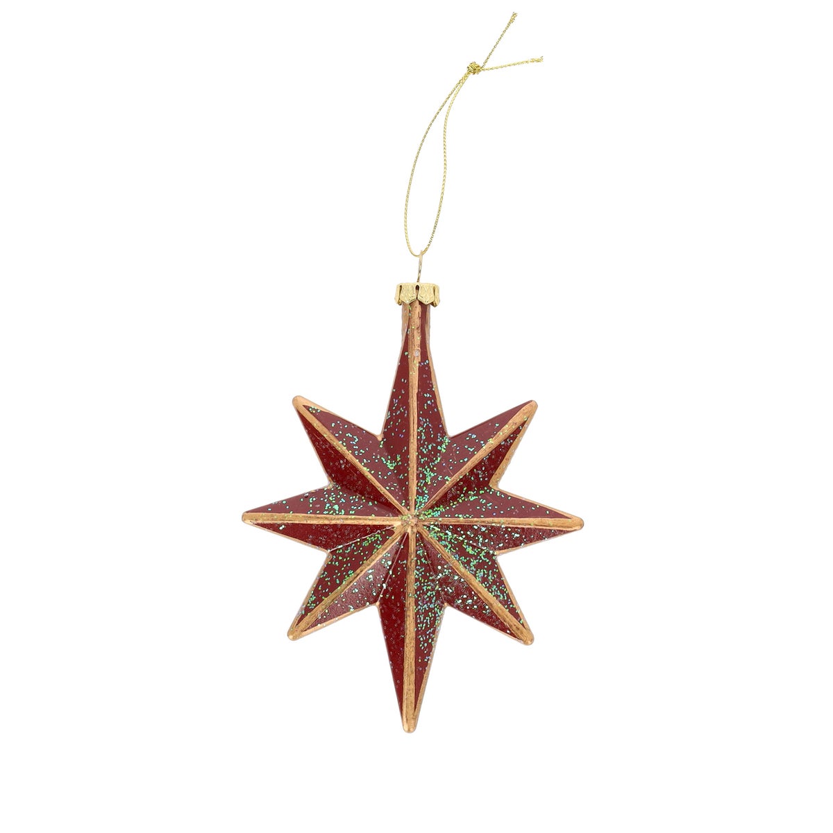 Hanger ster rood 10 x 14 cm Hanger ster rood 10 x 14 cm