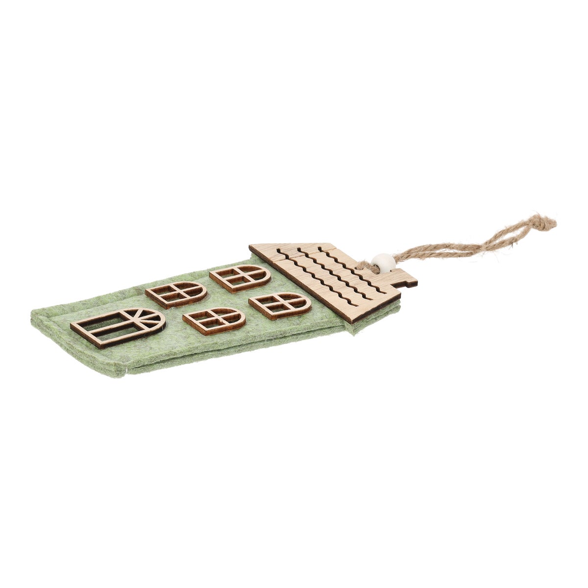 Hanger huis groen 14 x 7 cm Hanger huis groen 14 x 7 cm