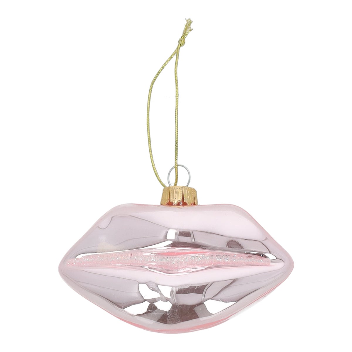 Hanger lippen roze glas Hanger lippen roze glas
