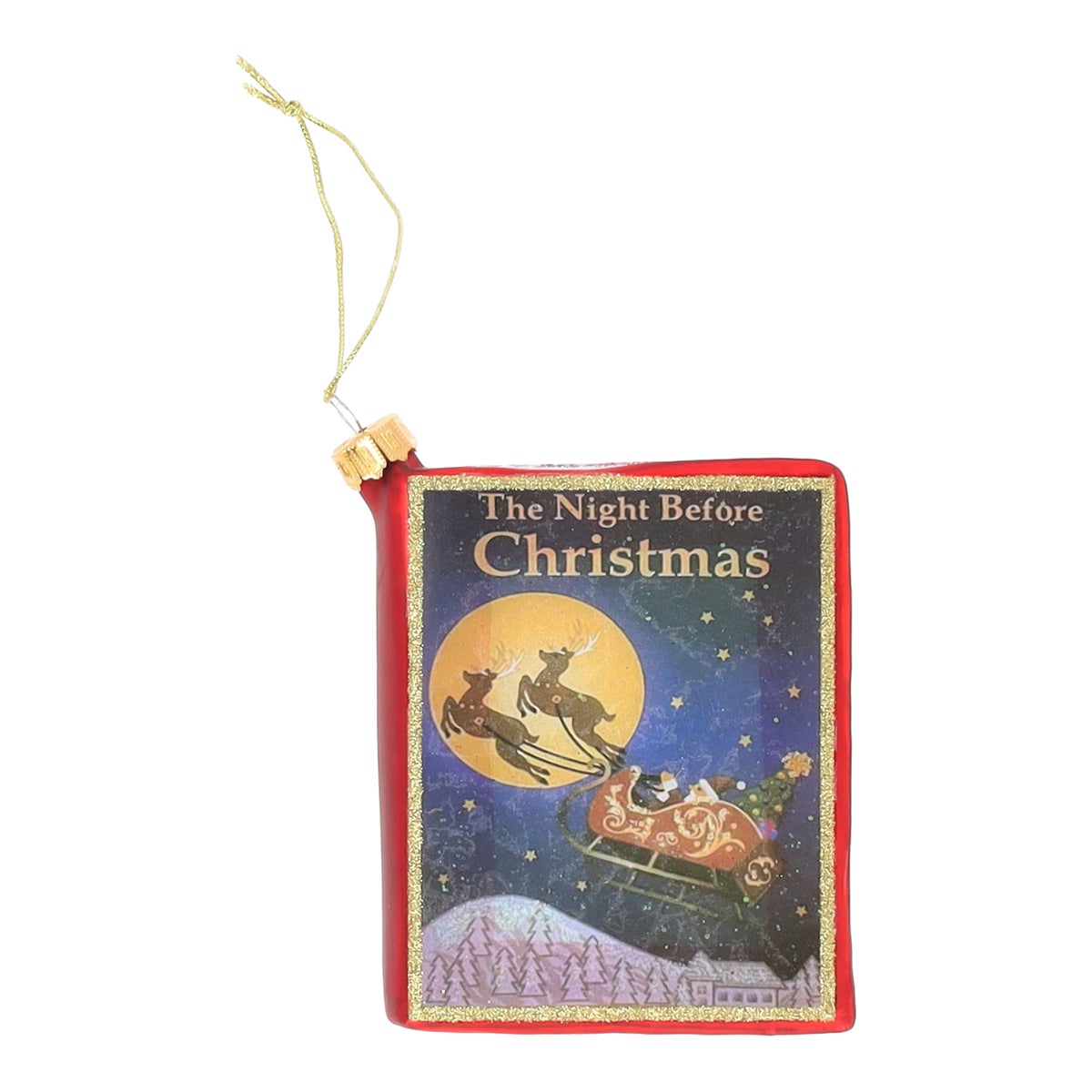 Hanger glas boek Christmas night Hanger glas boek Christmas night
