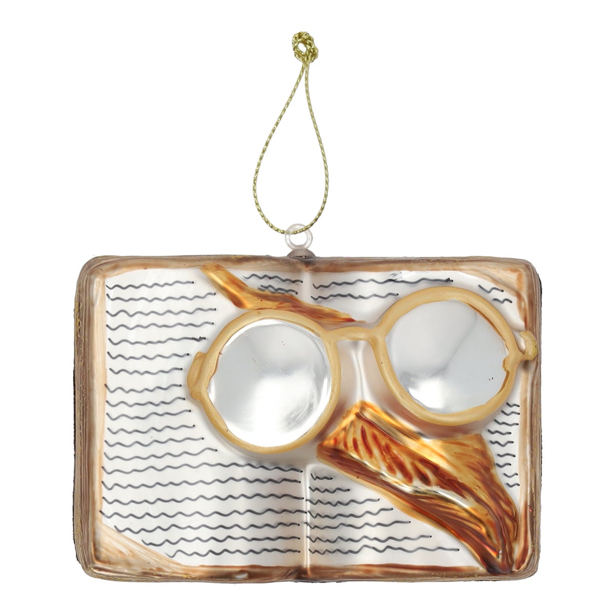 Hanger Boek met bril glas Hanger Boek met bril glas