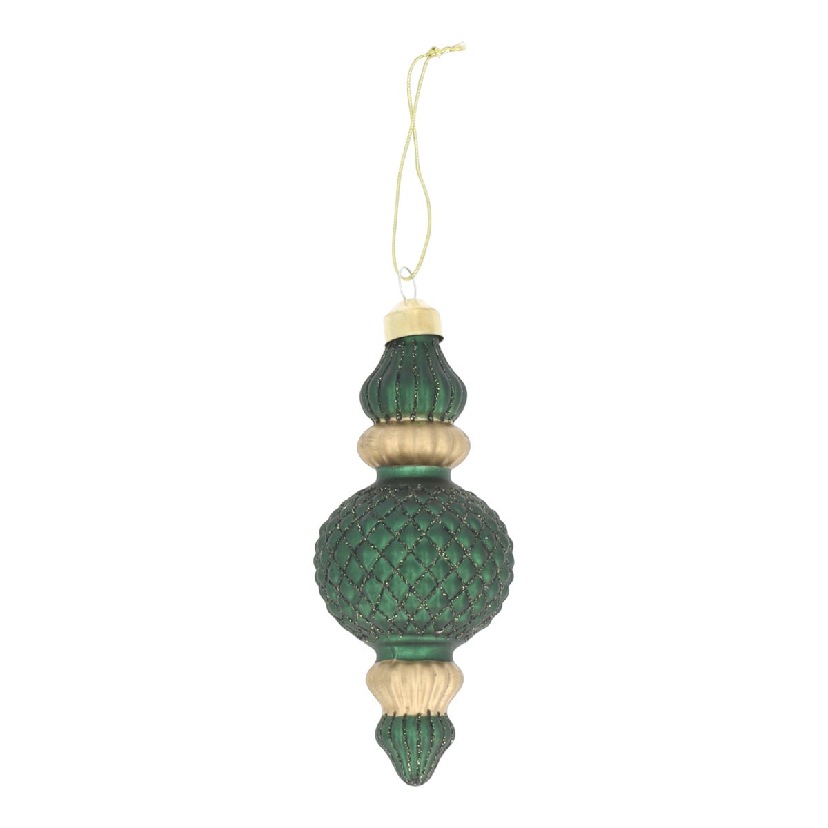 Hanger Pegel bos groen 13 cm glas Hanger Pegel bos groen 13 cm glas