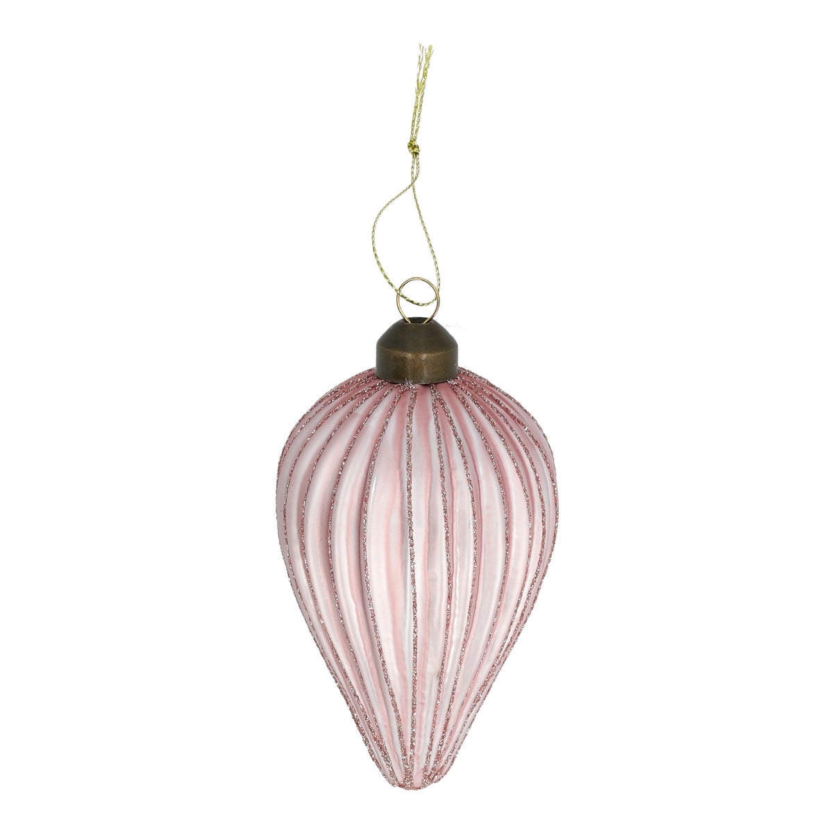 Hanger druppel blush pink glas Hanger druppel blush pink glas