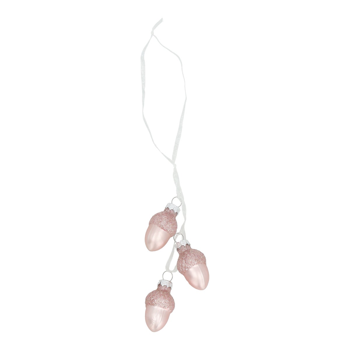 Weihnachtskugel Eichel 3 Stück rosa Weihnachtskugel Eichel 3 Stück rosa