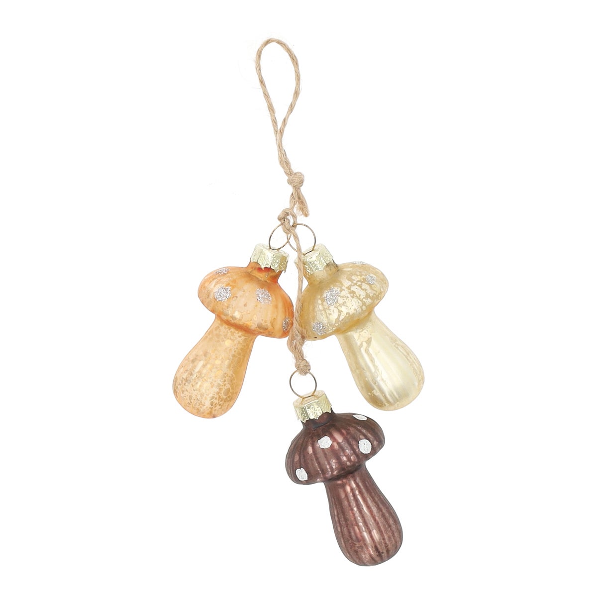 Hanger Paddenstoel glas 3 stuks Hanger Paddenstoel glas 3 stuks