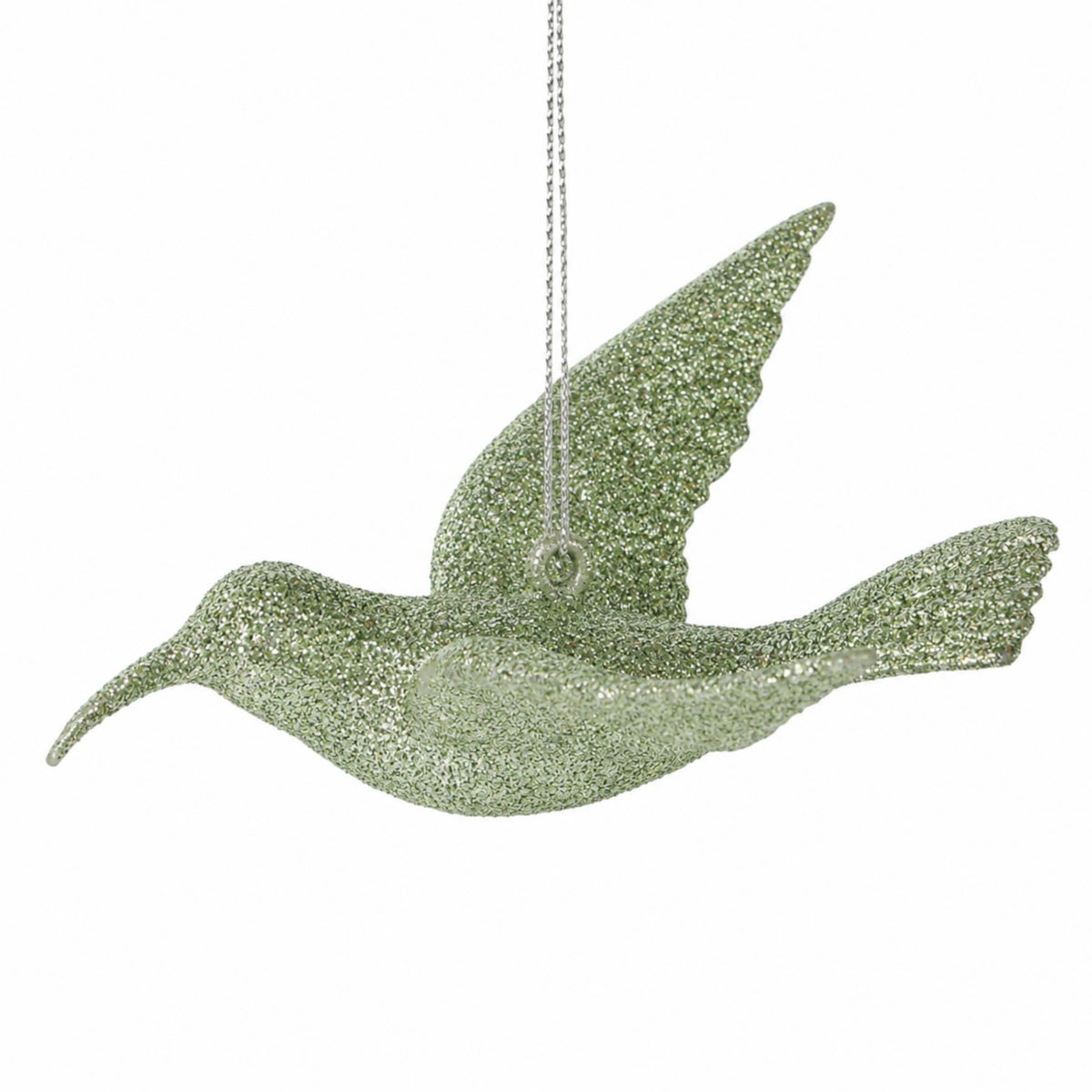 Hanger ijsvogel glitter rosemary 14 cm Hanger ijsvogel glitter rosemary 14 cm