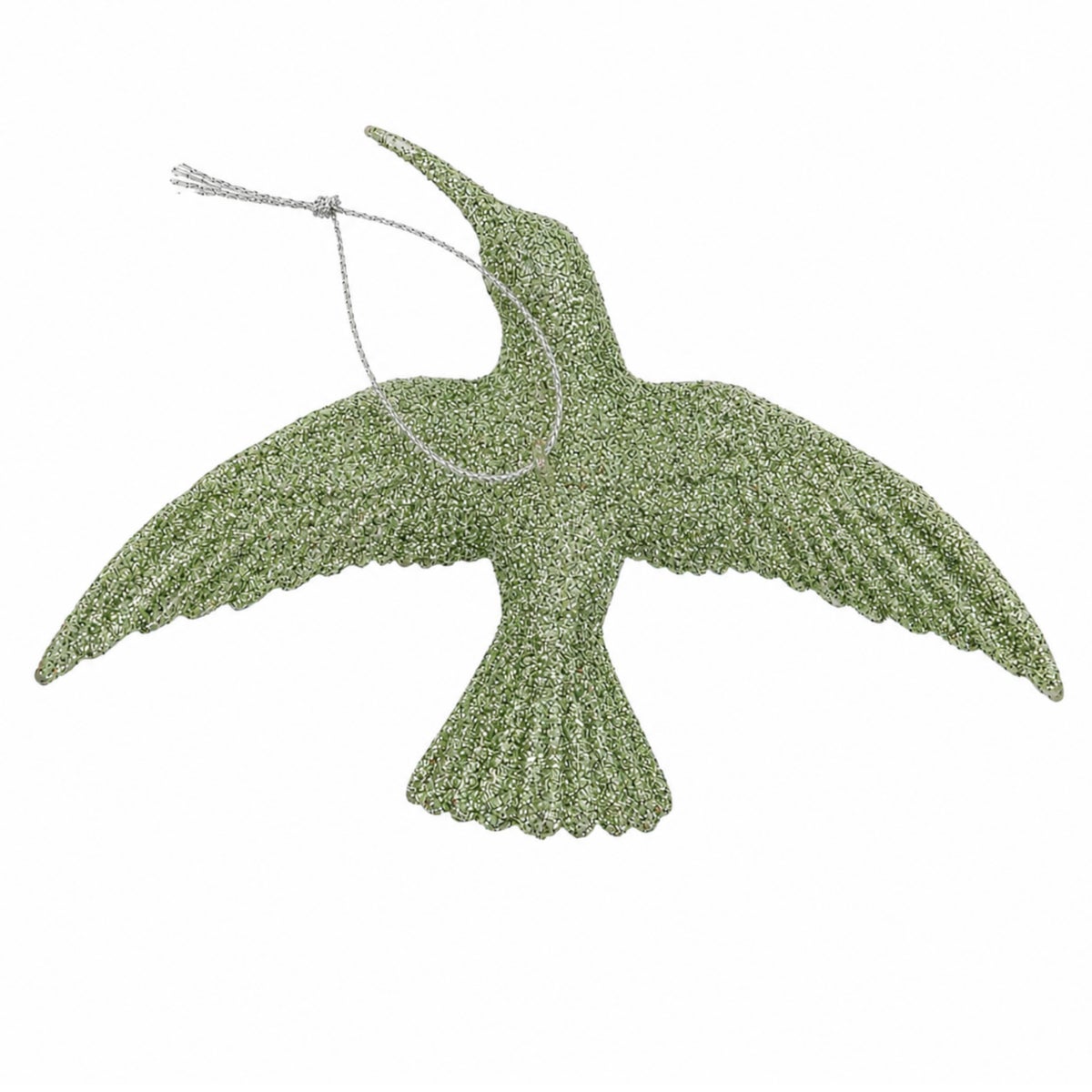 Hanger ijsvogel glitter rosemary 14 cm Hanger ijsvogel glitter rosemary 14 cm