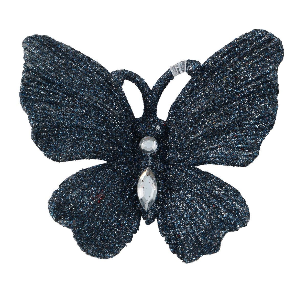 Anhänger Schmetterling Glitzer Dunkelblau 11 x 10 cm Anhänger Schmetterling Glitzer Dunkelblau 11 x 10 cm