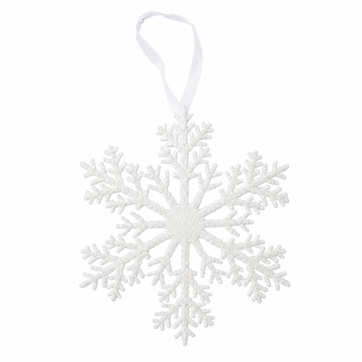 Hanger Sneeuwvlok glitter wit 20 cm Hanger Sneeuwvlok glitter wit 20 cm