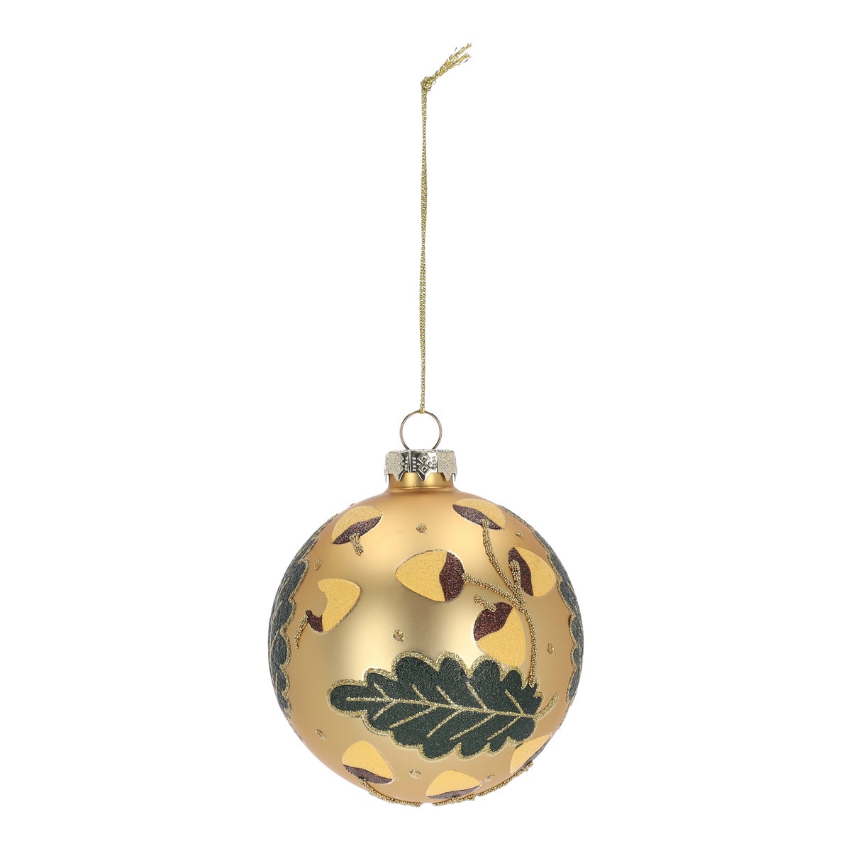Kugel Eichel matt gold 8 cm Kugel Eichel matt gold 8 cm