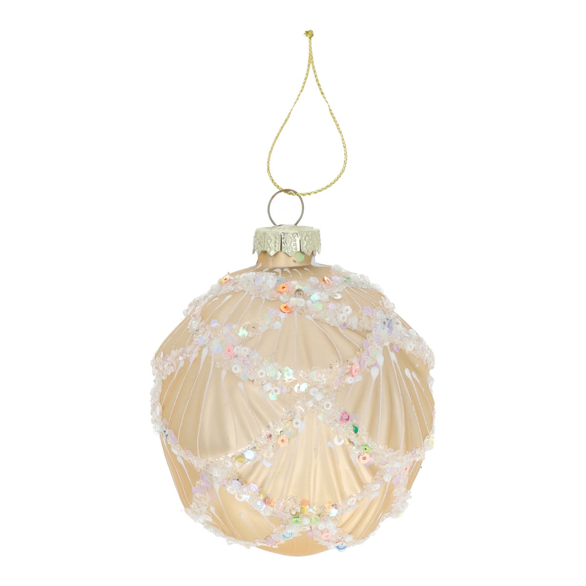 Bal Schelp champagne 8 cm Bal Schelp champagne 8 cm