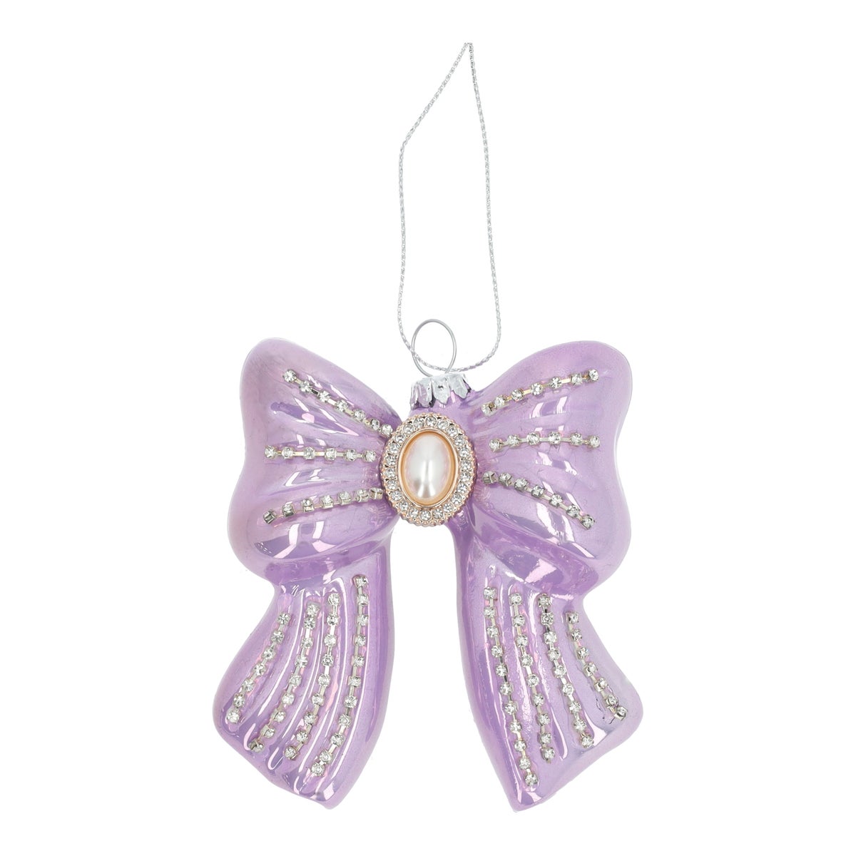 Hanger Strik diamant lichtroze 9 cm Hanger Strik diamant lichtroze 9 cm