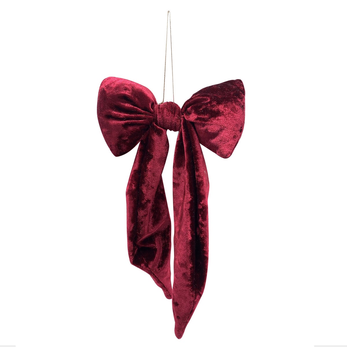 Strik fluweel puff bordeaux 30 cm Strik fluweel puff bordeaux 30 cm