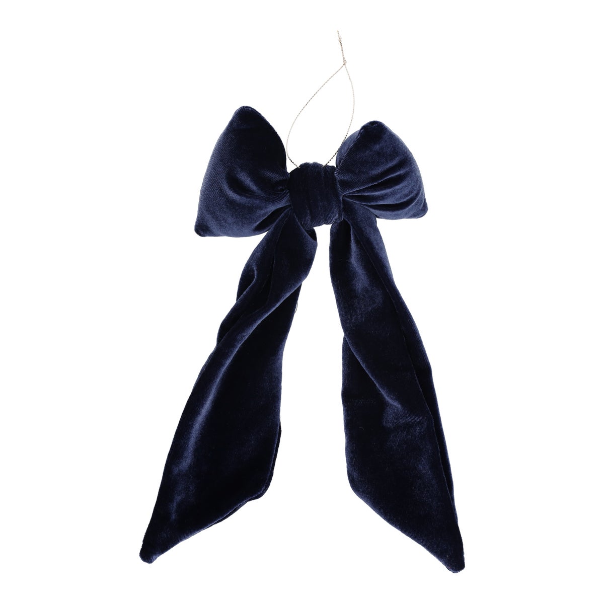 Strik fluweel puff donkerblauw Strik fluweel puff donkerblauw