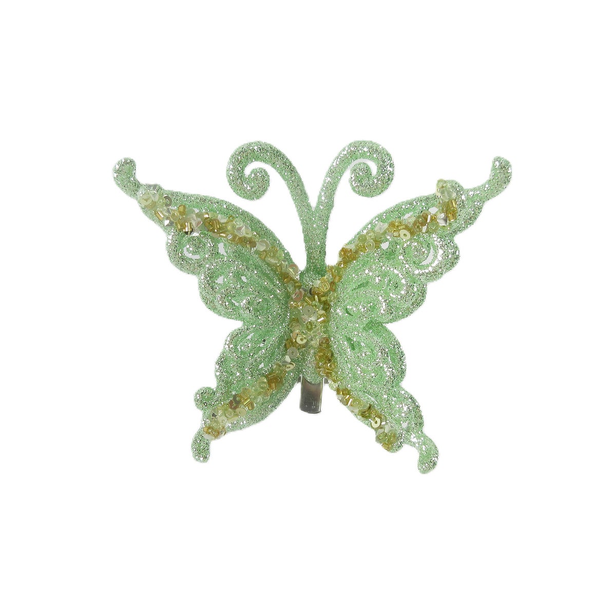 Vlinder groen 12 cm Vlinder groen 12 cm
