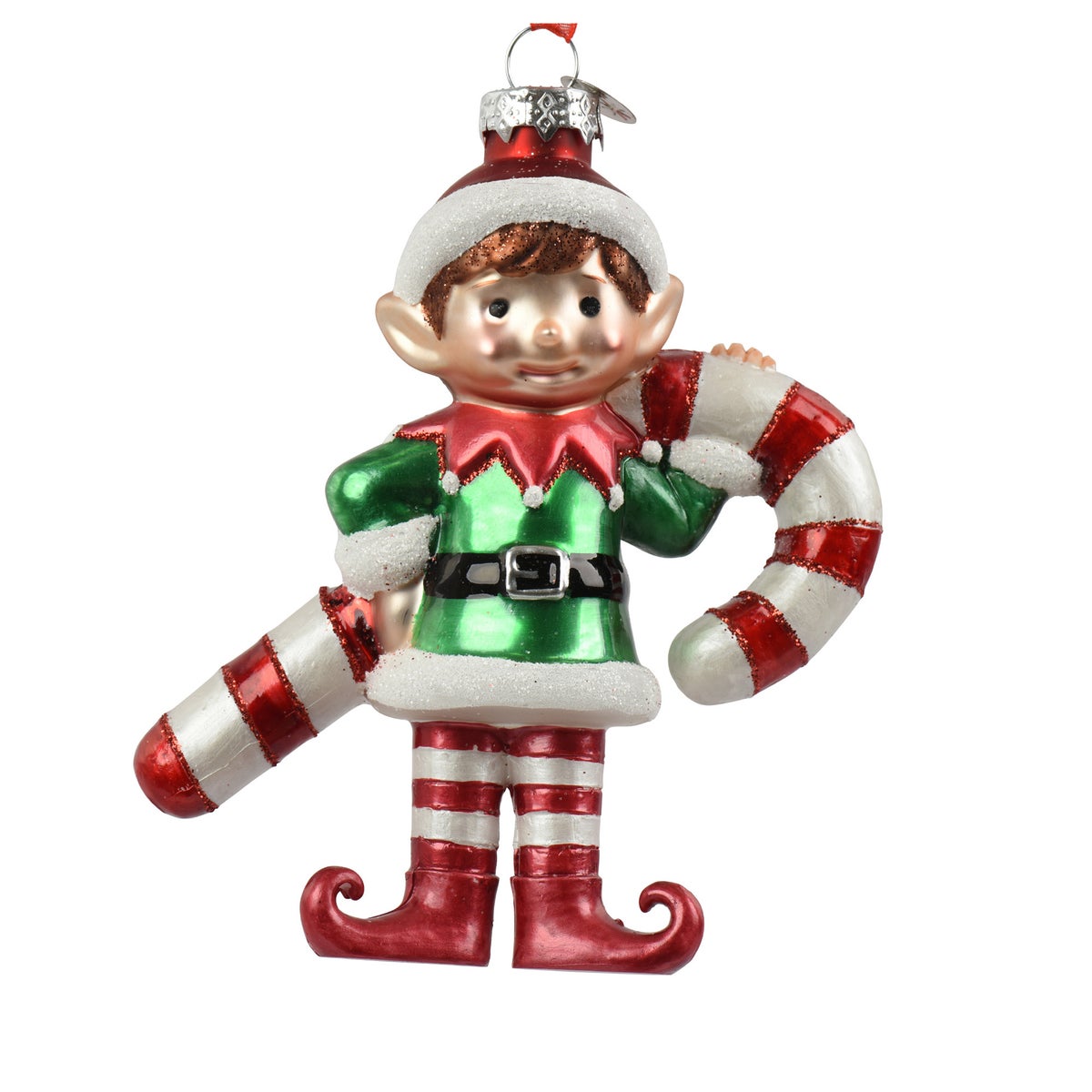 Hanger glas elf 13 cm Hanger glas elf 13 cm