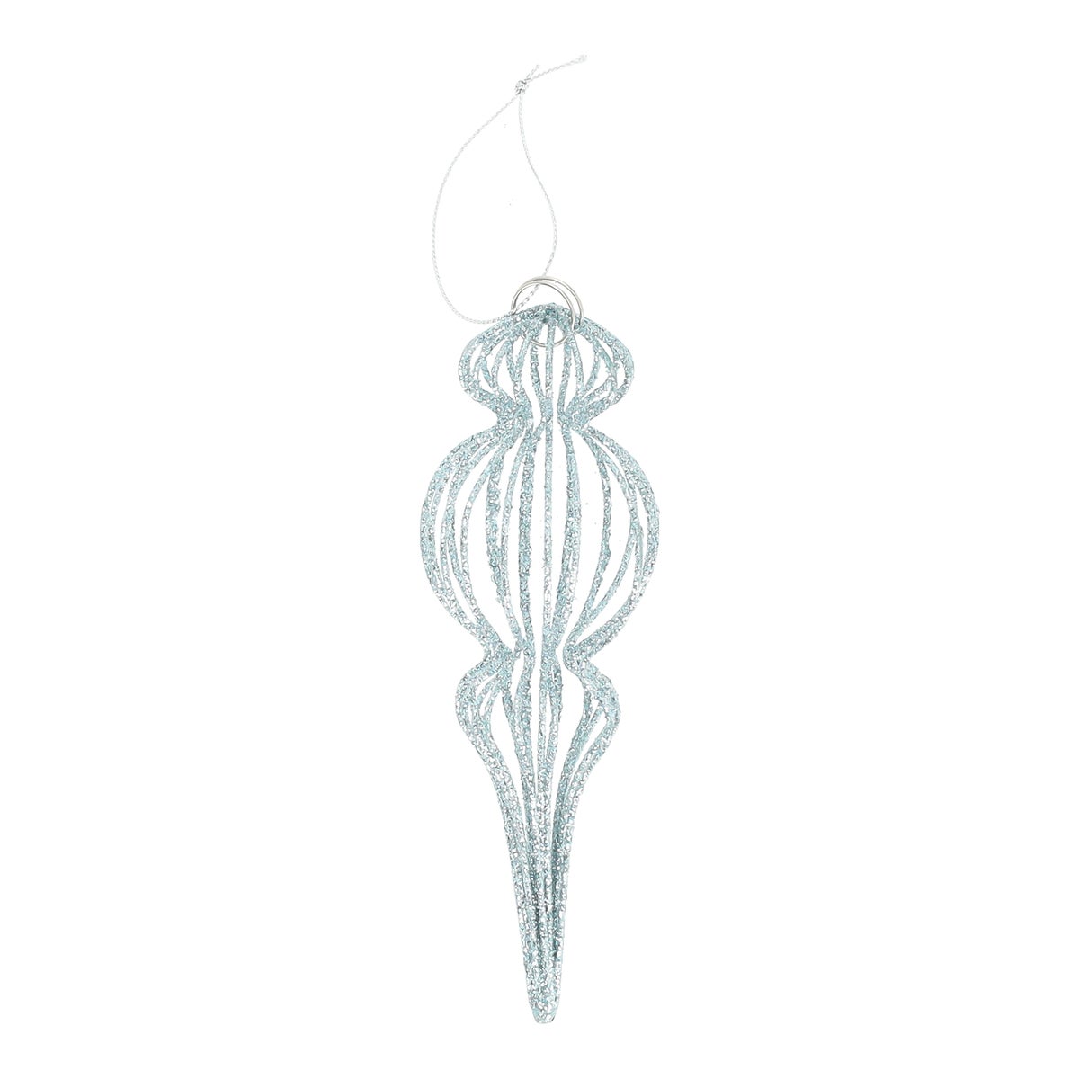 Anhänger Weihnachten Eiszapfen eisblau 16 cm Anhänger Weihnachten Eiszapfen eisblau 16 cm