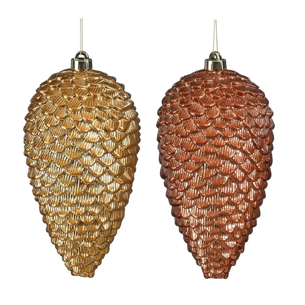 Hanger dennenappel bruin goud 24 cm Hanger dennenappel bruin goud 24 cm