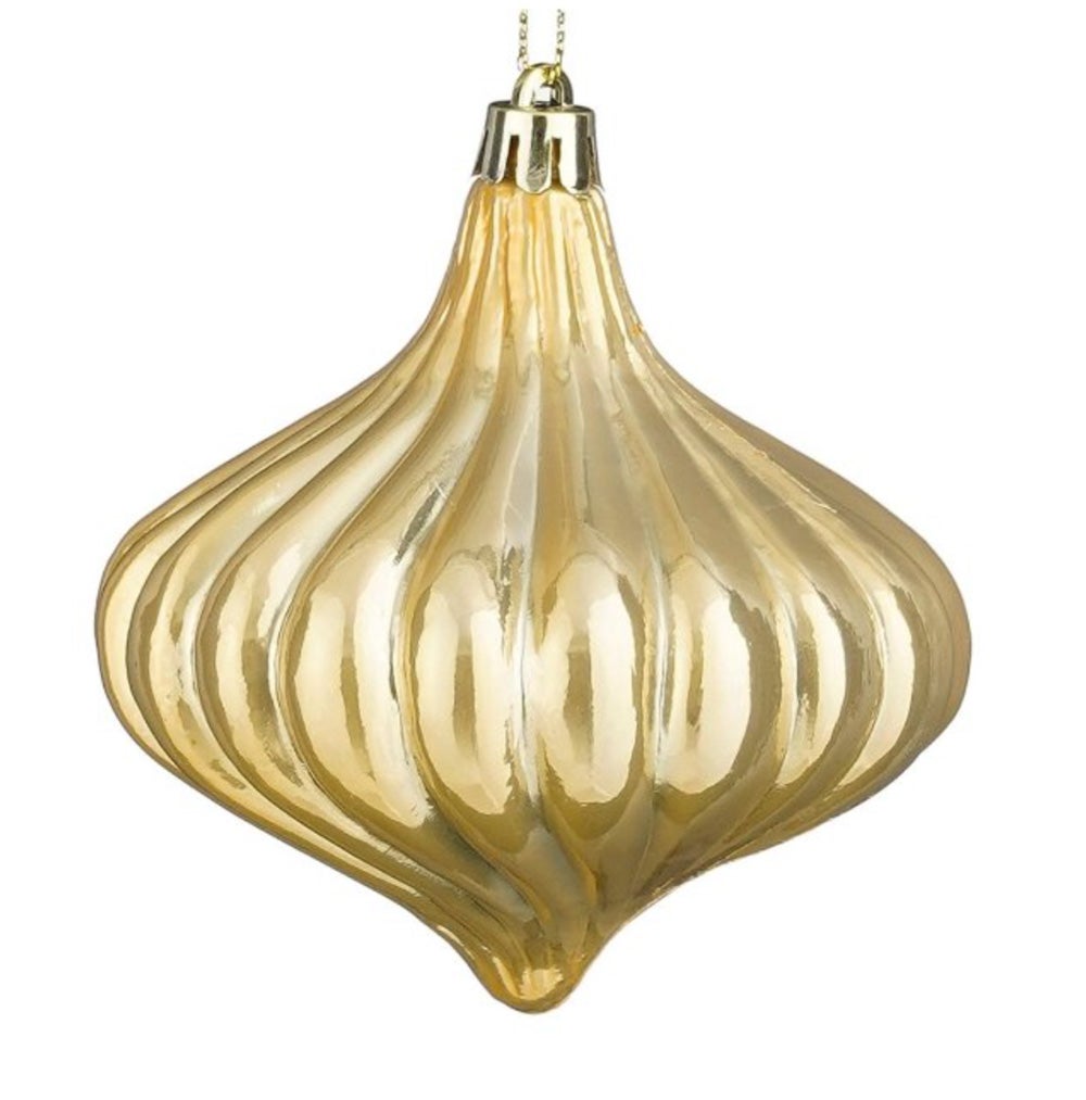 Anhänger Ornament gold 9 x 10 cm Anhänger Ornament gold 9 x 10 cm