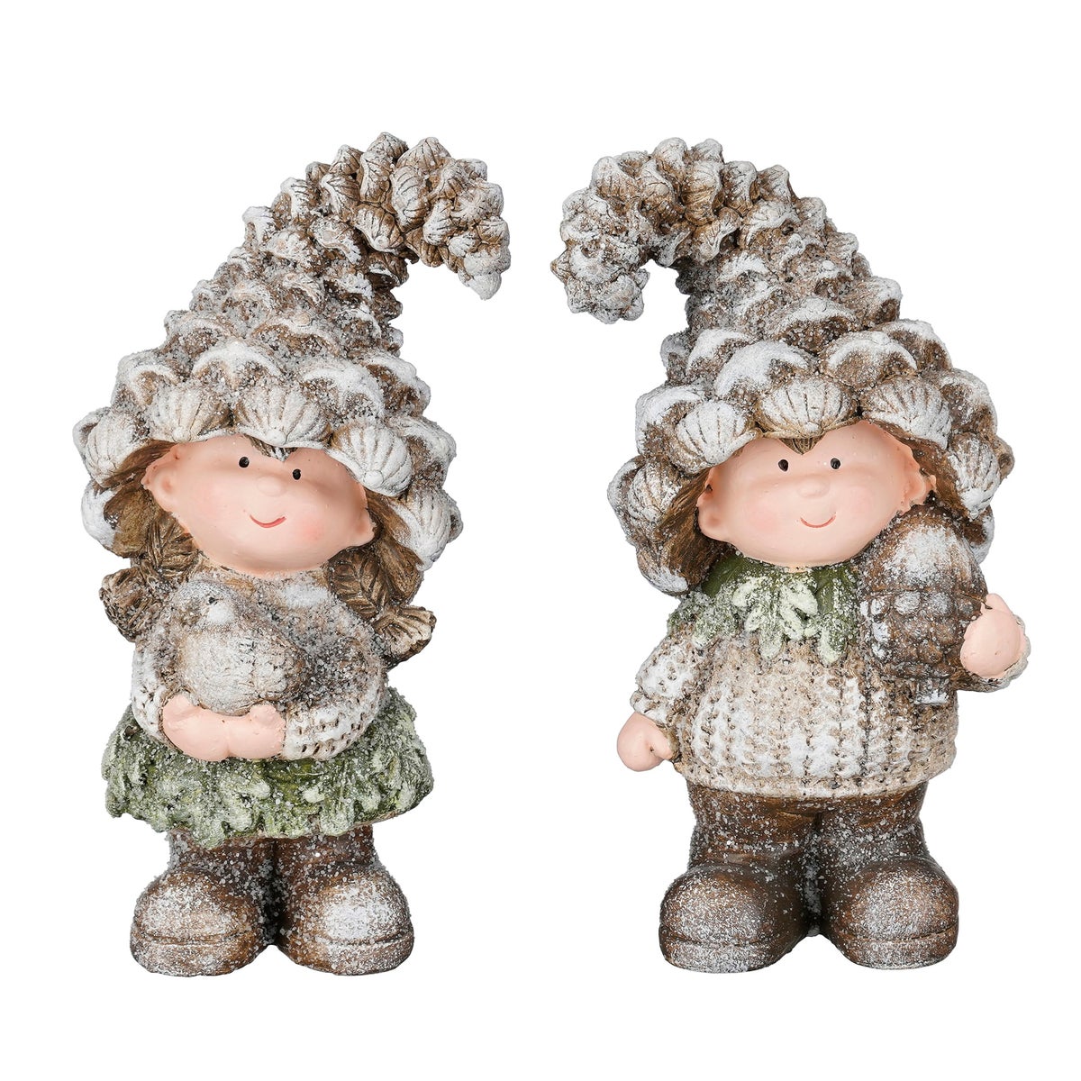 Beeld deco dennenappel 20cm Beeld deco dennenappel 20cm