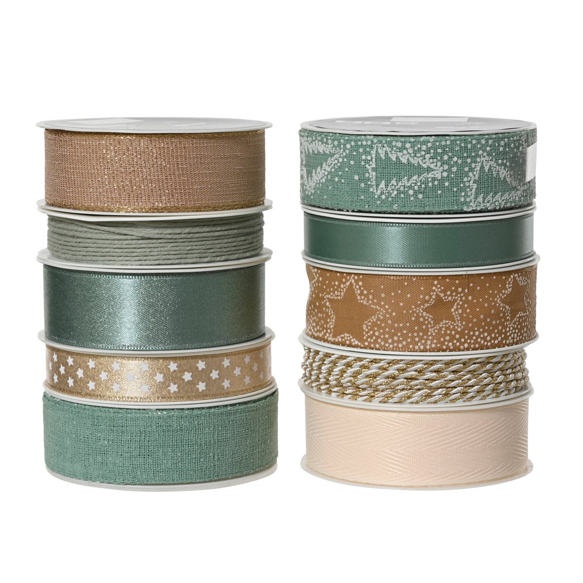 Cadeaulint groen beige Cadeaulint groen beige