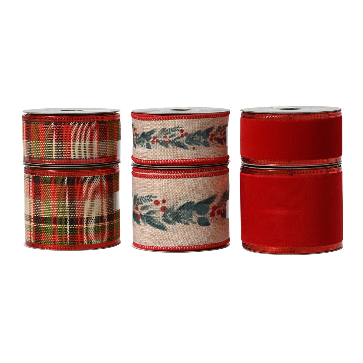 Cadeaulint rood tartan mix 6 assorti Cadeaulint rood tartan mix 6 assorti