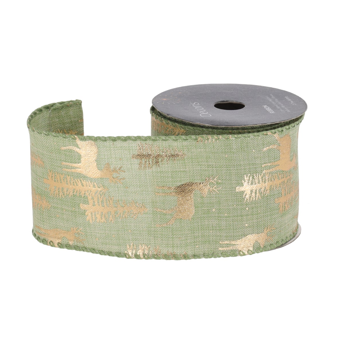 Cadeaulint groen wit Cadeaulint groen wit