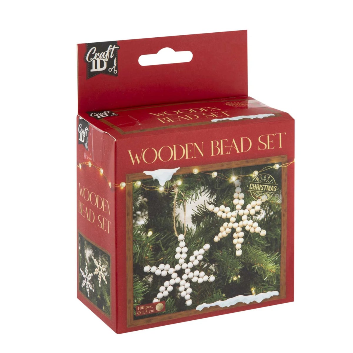 Houten kralen kerst 2 assorti Houten kralen kerst 2 assorti