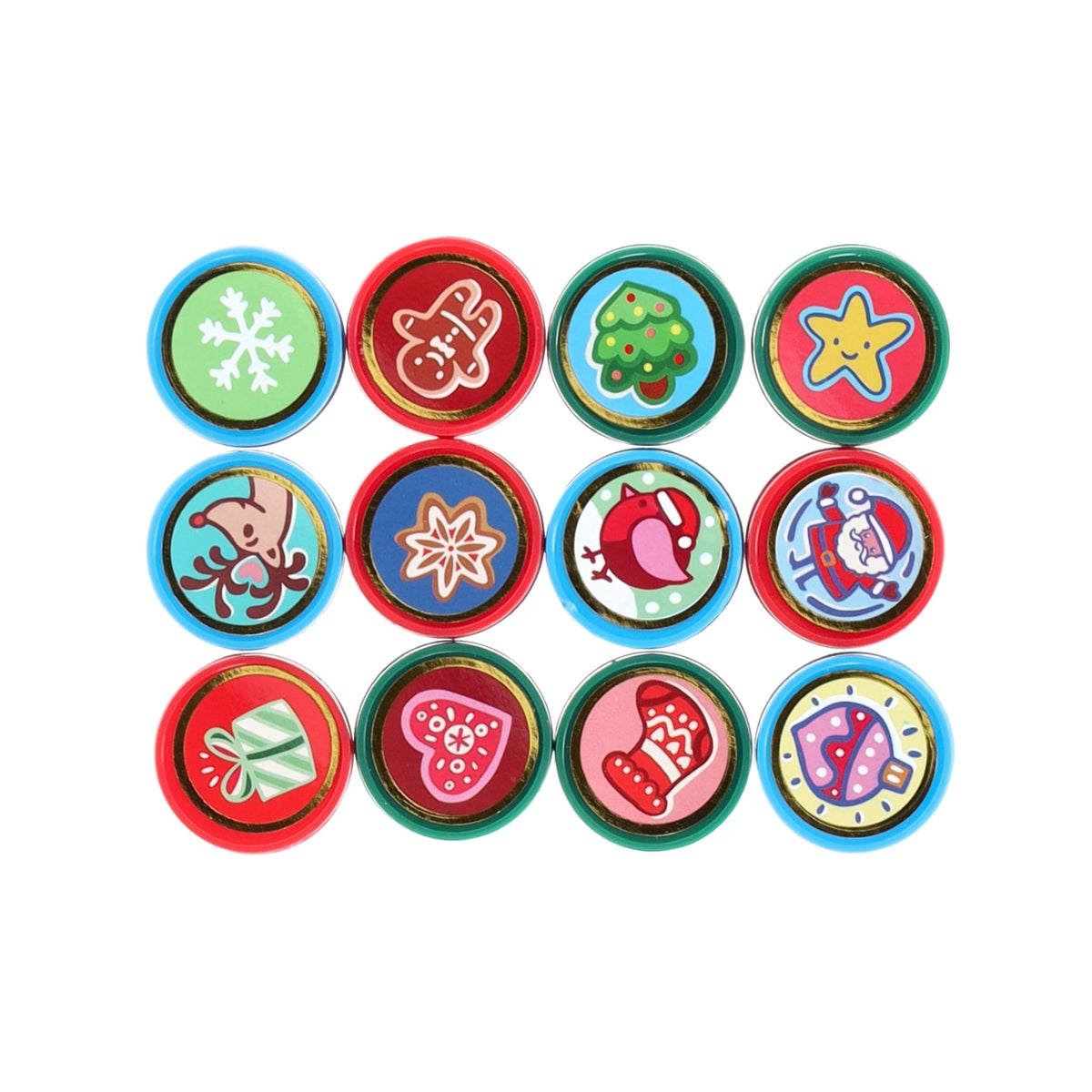 Stempels kerst 12st Stempels kerst 12st