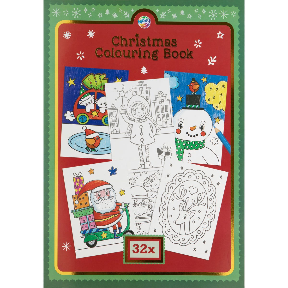 Kleurboek kerst A4, 32 pagina's Kleurboek kerst A4, 32 pagina's
