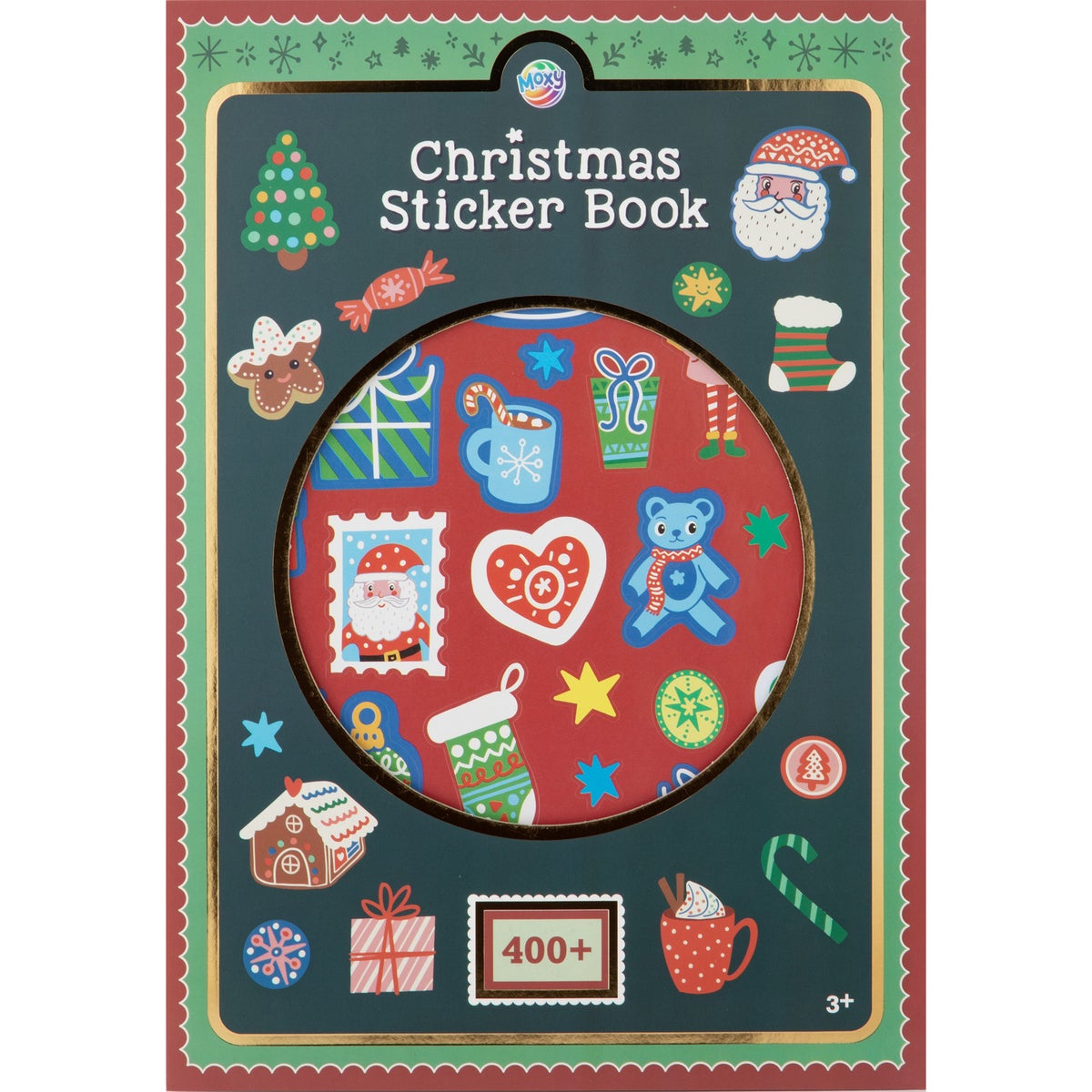 Kerst stickerboek A4, 8 pagina's Kerst stickerboek A4, 8 pagina's