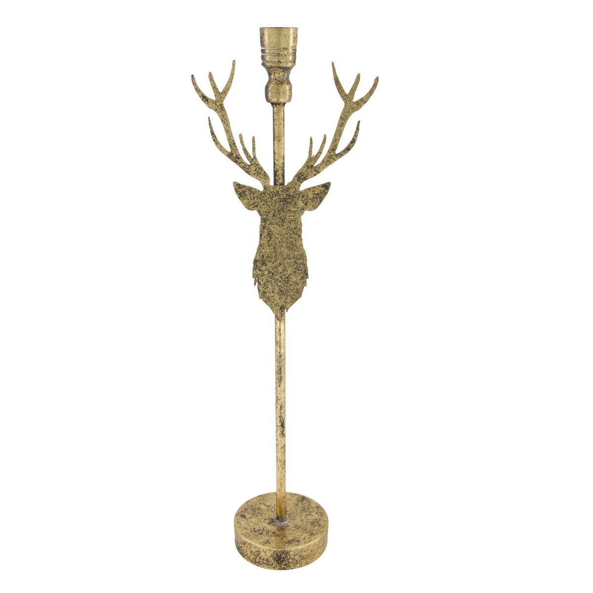 Kaarshouder rendier goud 51 cm Kaarshouder rendier goud 51 cm