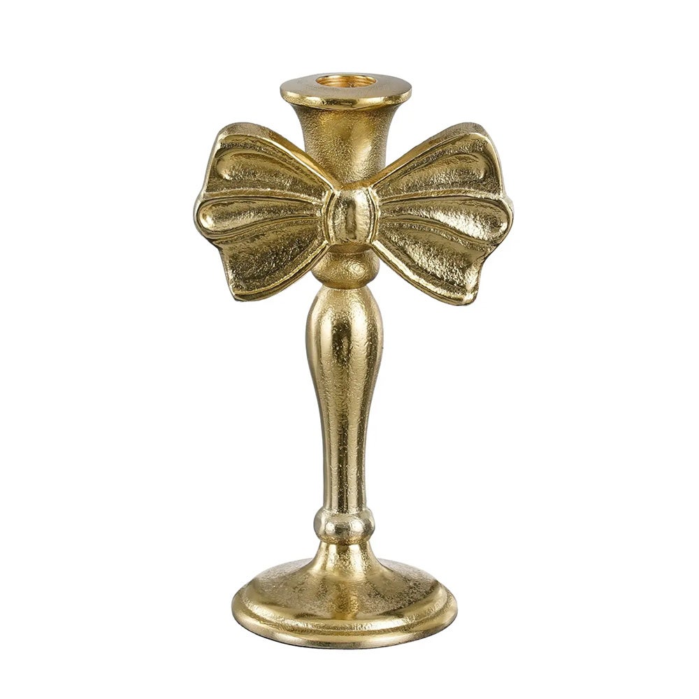 Kandelaar strik goud 20 cm Kandelaar strik goud 20 cm