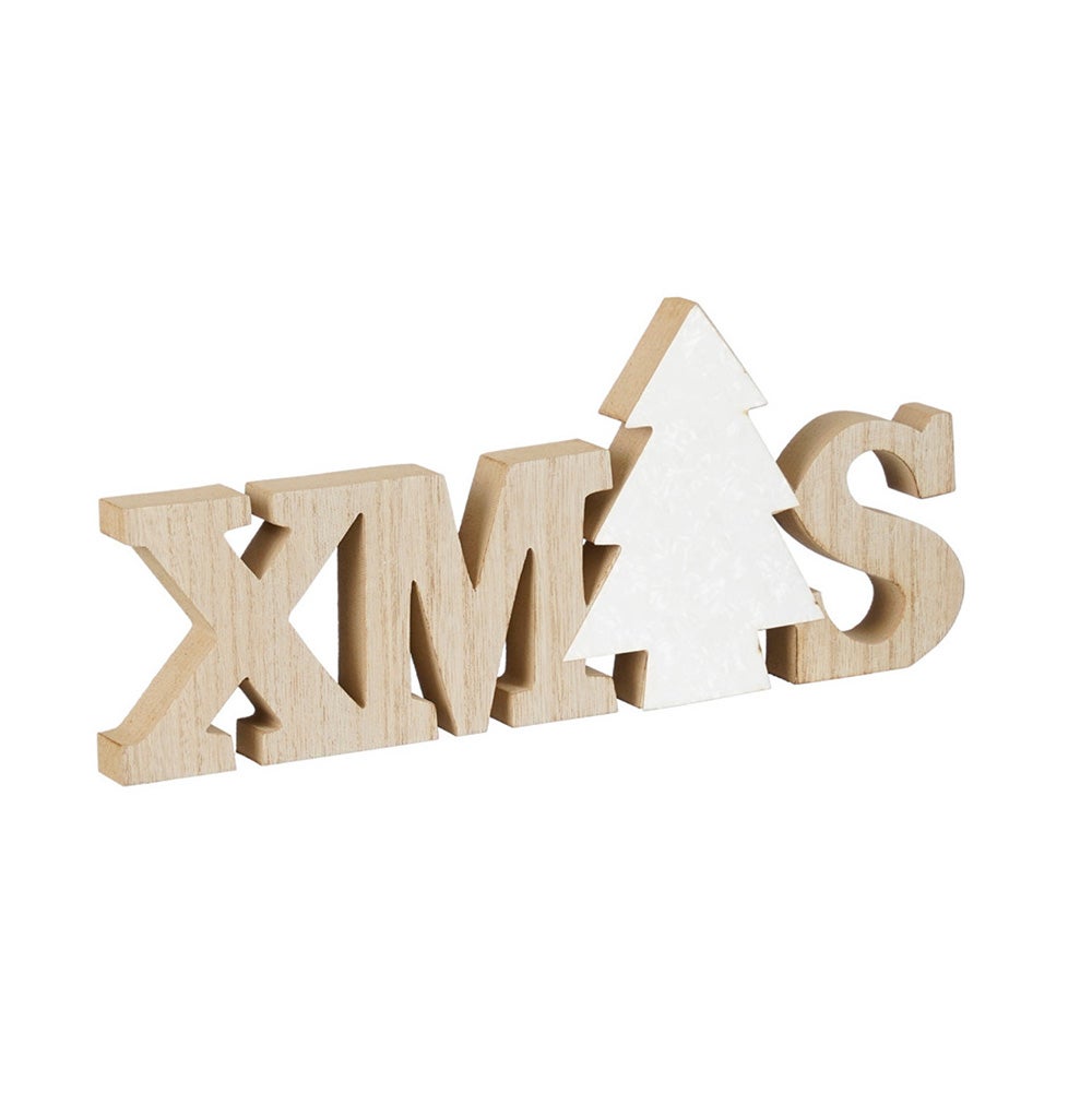 Deco hout Xmas 30 cm Deco hout Xmas 30 cm
