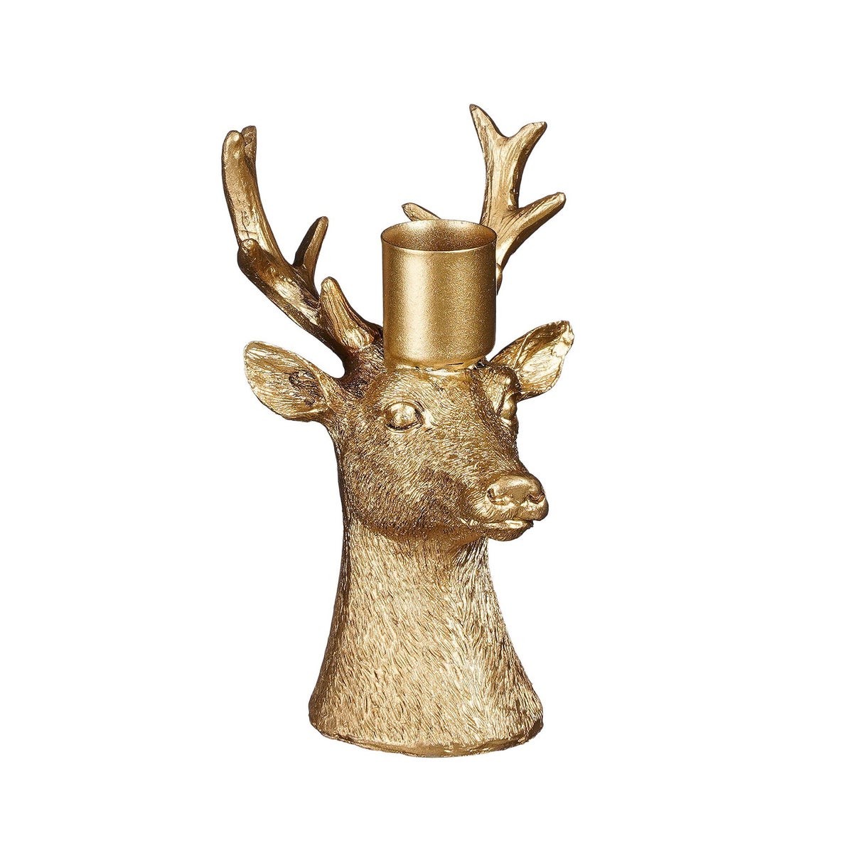 Kandelaar hert goud 12 cm Kandelaar hert goud 12 cm