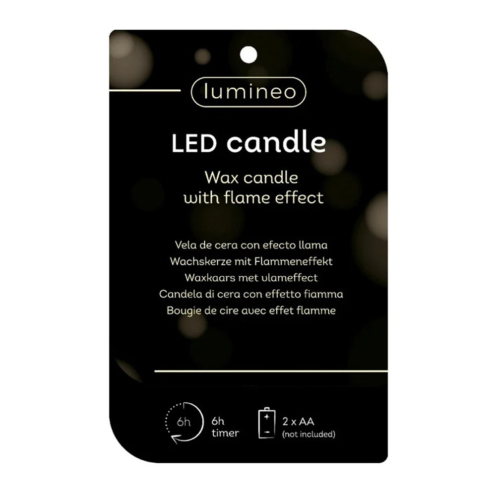 Kaars led kerstboom bruin 13 cm Kaars led kerstboom bruin 13 cm