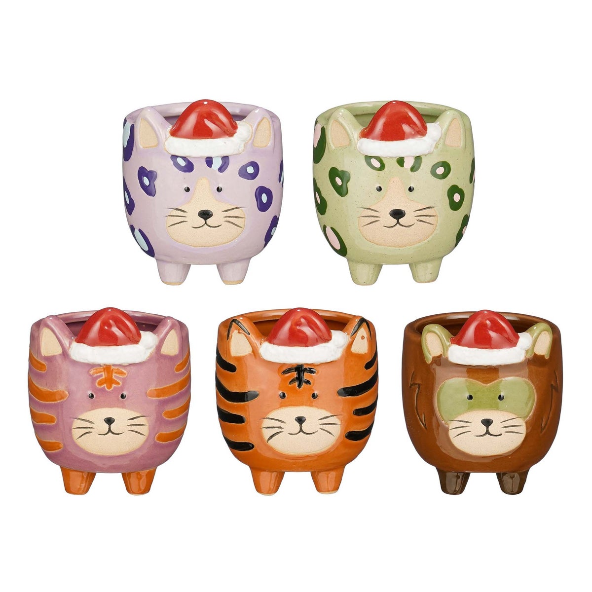 Pot Funny animal 9 x 7 cm 5ass Pot Funny animal 9 x 7 cm 5ass