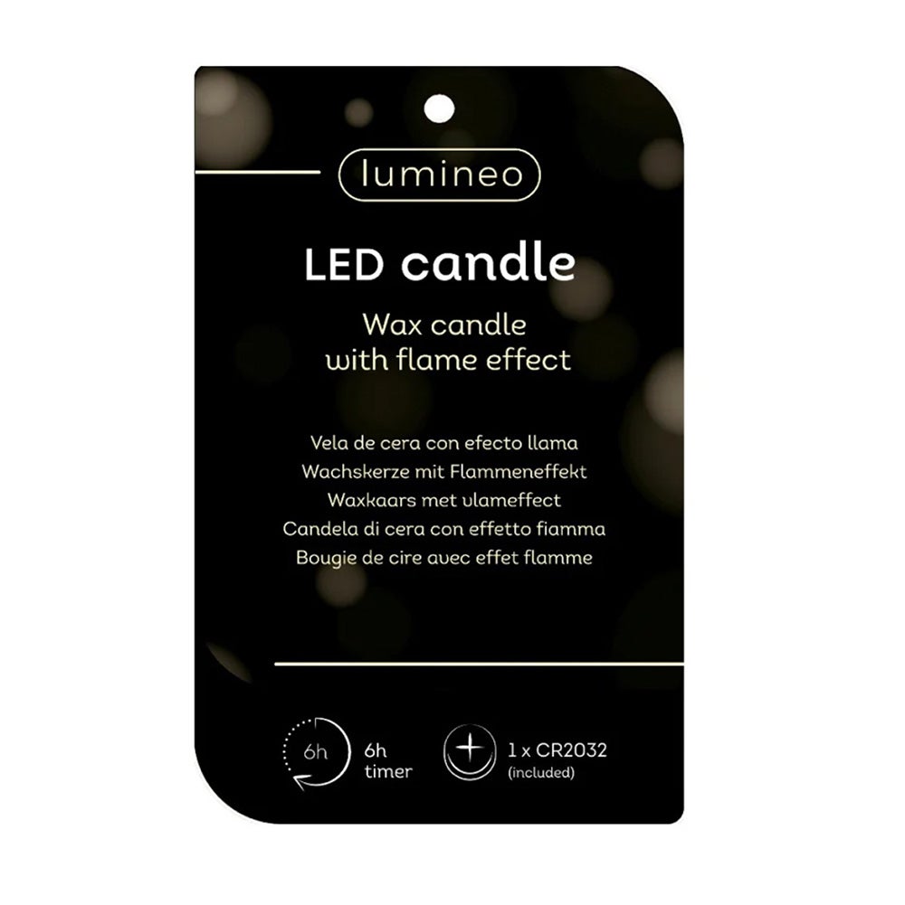 Kaars led kerstboom wit 10 cm Kaars led kerstboom wit 10 cm