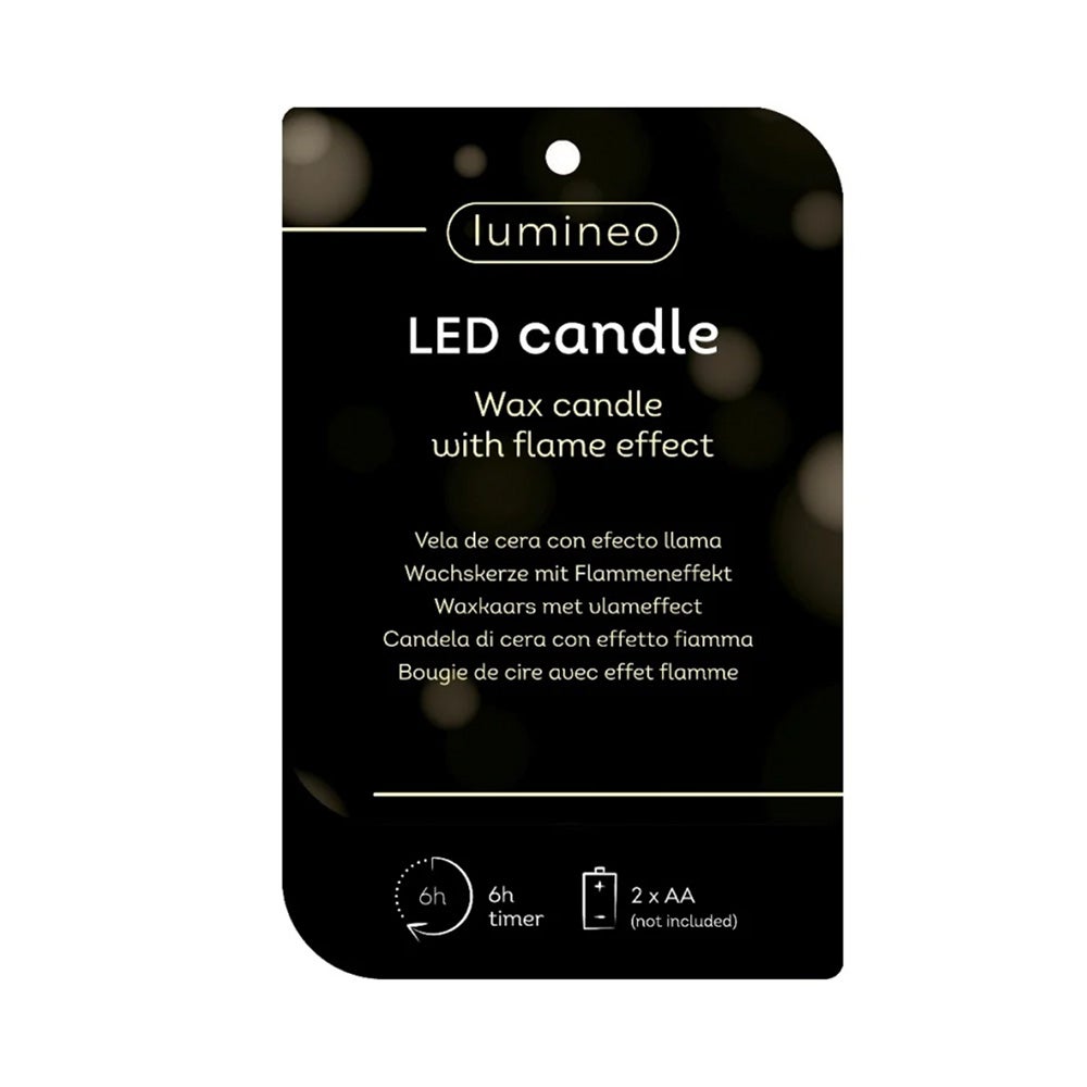 Kaars led kerstboom wit 13 cm Kaars led kerstboom wit 13 cm