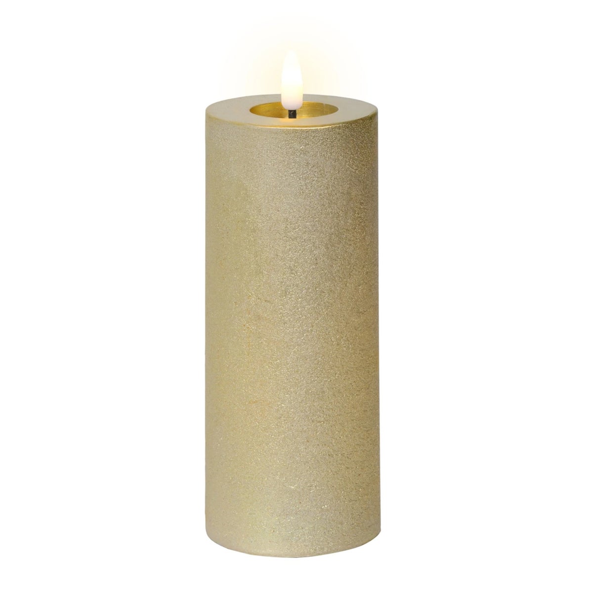 Kaars led glitter goud 19 cm Kaars led glitter goud 19 cm
