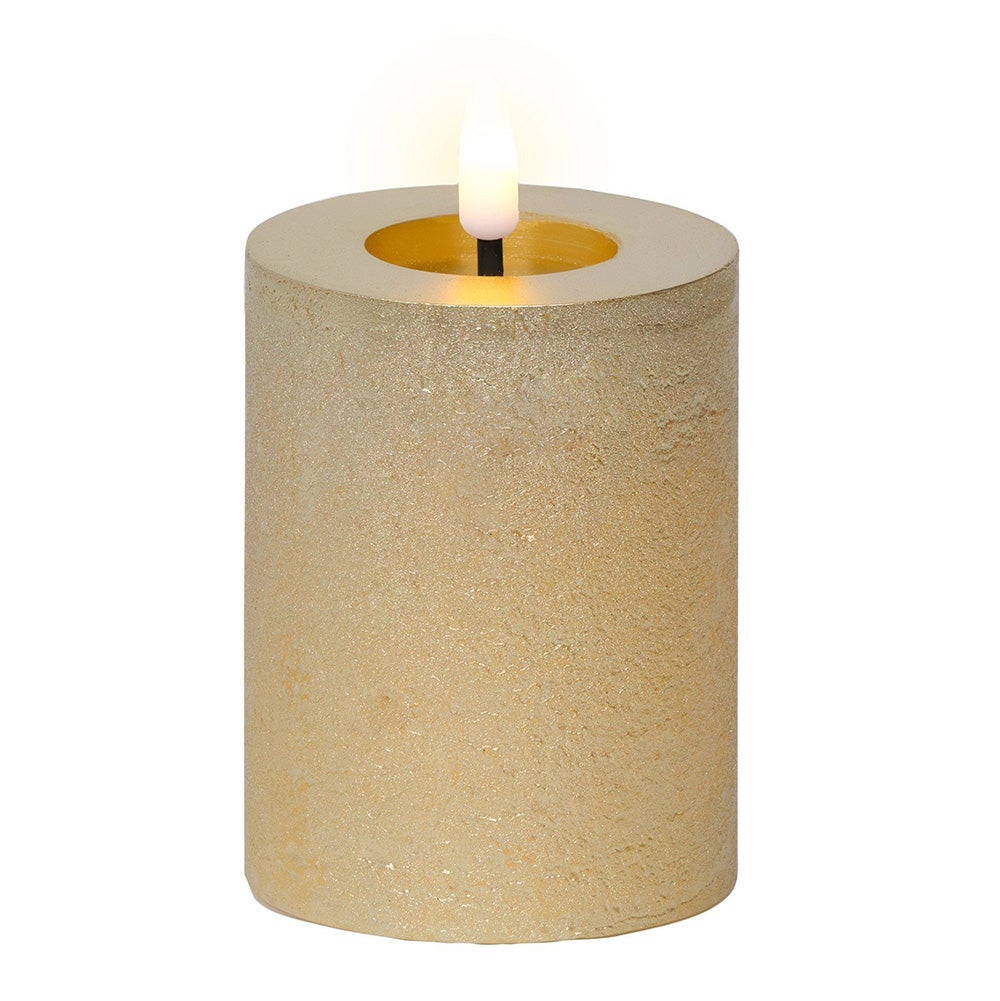 Kaars led glitter goud 11 cm Kaars led glitter goud 11 cm