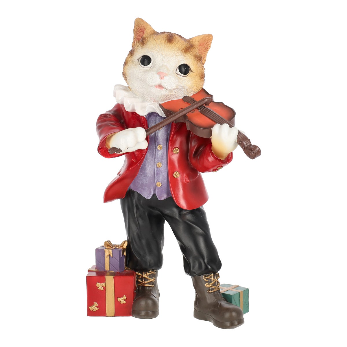 Kat met viool 45 cm Kat met viool 45 cm
