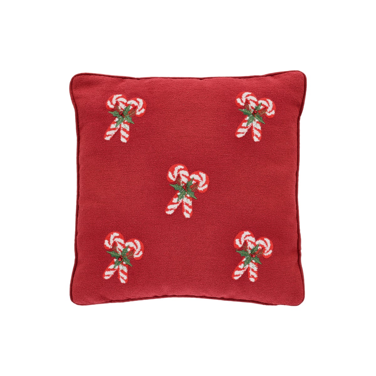 Kussen candycane rood 45 x 45 cm Kussen candycane rood 45 x 45 cm