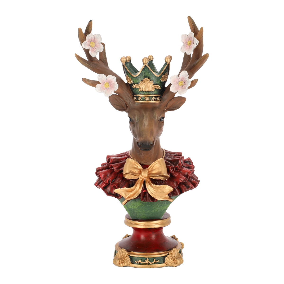 Beeld rendier kroon 33 cm Beeld rendier kroon 33 cm